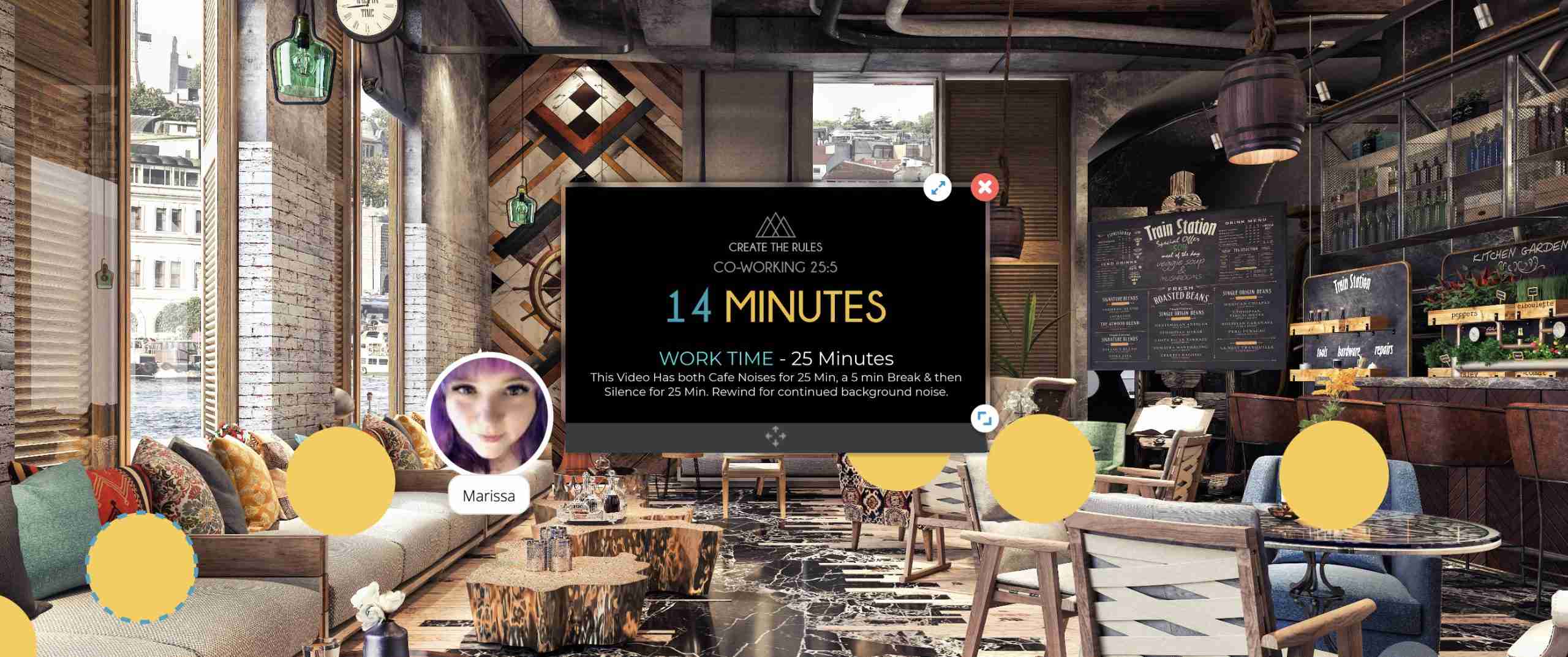 Cafe Noise Pomodoro Clock Example Create the Rules